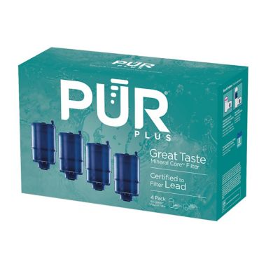 PUR&reg; PLUS Mineral Core&trade; Faucet Mount Water Filter Replacement (Set of 4). View a larger version of this product image.