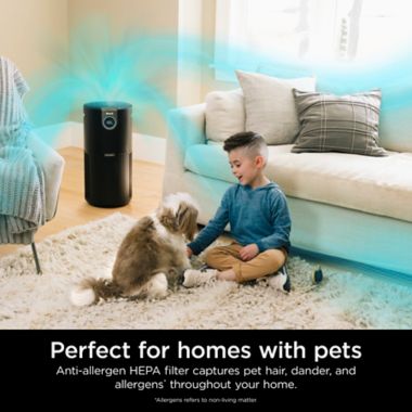 Shark Air Purifier MAX with True NanoSeal HEPA in Black. View a larger version of this product image.