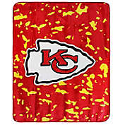 Logo Brands&reg; NFL Kansas City Chiefs Abstract Raschel Throw Blanket