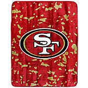 Logo Brands&reg; NFL San Francisco 49ers Abstract Raschel Throw Blanket