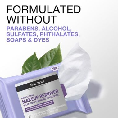 Neutrogena&reg; Night Calming 25-Count Makeup Remover Cleansing Towelettes. View a larger version of this product image.