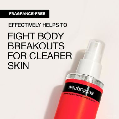 Neutrogena&reg; 5.5 fl. oz. Stubborn Body Acne Treatment Spray. View a larger version of this product image.