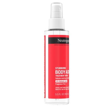 Neutrogena&reg; 5.5 fl. oz. Stubborn Body Acne Treatment Spray. View a larger version of this product image.