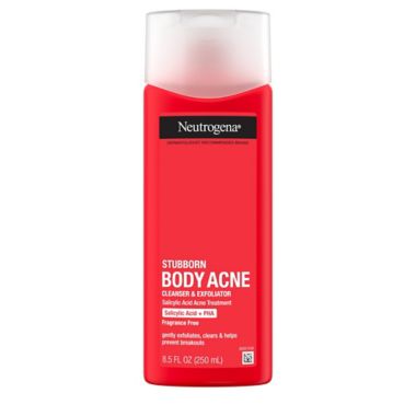 Neutrogena&reg; 8.5 fl. oz. Stubborn Body Acne Cleanser &amp; Exfoliator. View a larger version of this product image.