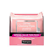 Neutrogena&reg; Twin Pack 25-Count Oil-Free Cleansing Wipes in Pink Grapefruit