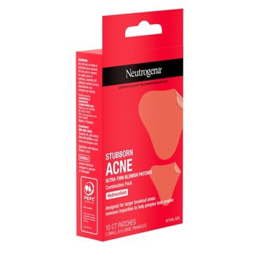 Neutrogena&reg; 10-Count Stubborn Acne Blemish Patches. View a larger version of this product image.