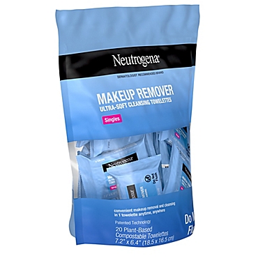 Neutrogena&reg; 20-Count Makeup Remover Cleansing Towelettes Singles. View a larger version of this product image.