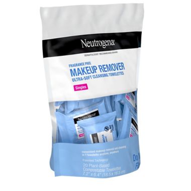 Neutrogena&reg; 20-count Fragrance-Free Makeup Remover Cleansing Towelettes. View a larger version of this product image.