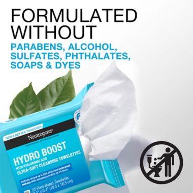 Neutrogena&reg; Hydro Boost 25-Count Cleansing Towelettes. View a larger version of this product image.