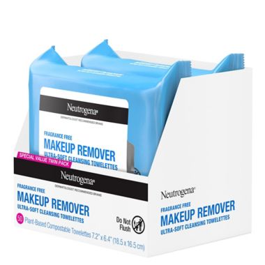 Neutrogena&reg; 50-Count Twin Pack Makeup Remover Cleansing Towelettes Fragrance-Free. View a larger version of this product image.