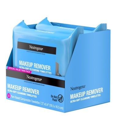 Neutrogena&reg; 2-Pack 50-Count Makeup Remover Cleansing Towelettes. View a larger version of this product image.