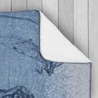 Alternate image 2 for Morning Bird&reg;  Jurassic World&trade; Plush Throw Blanket in Blue