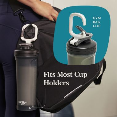Contigo&reg; Shake &amp; Go Fit 2.0 28 oz. Water Bottle in Grey. View a larger version of this product image.