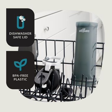 Contigo&reg; Shake &amp; Go Fit 2.0 28 oz. Water Bottle in Grey. View a larger version of this product image.