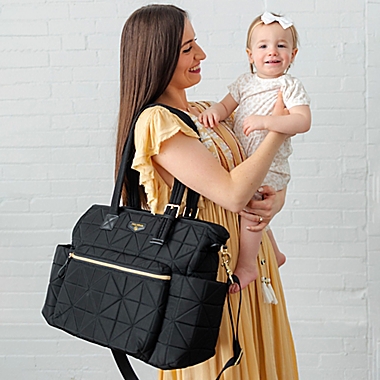 TWELVElittle Carry Love Diaper Tote 3.0 in Black. View a larger version of this product image.