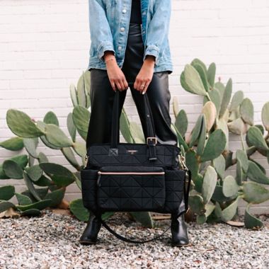 TWELVElittle Carry Love Diaper Tote 3.0 in Black. View a larger version of this product image.