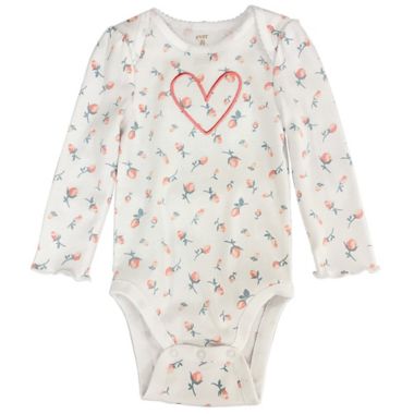 ever &amp; ever&trade; Size 3M Long Sleeve Bodysuit in Love Floral. View a larger version of this product image.