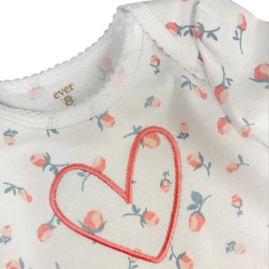 ever &amp; ever&trade; Size 3M Long Sleeve Bodysuit in Love Floral. View a larger version of this product image.