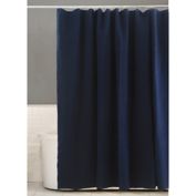 The Threadery&trade; 72-Inch x 72-Inch Linen/Cotton Standard Shower Curtain in Navy