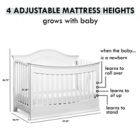 Alternate image 9 for DaVinci Meadow 4-In-1 Convertible Crib