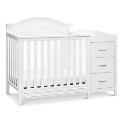 DaVinci Charlie 4-in-1 Convertible Mini Crib &amp; Changer in White