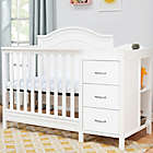Alternate image 4 for DaVinci Charlie 4-in-1 Convertible Mini Crib &amp; Changer in White
