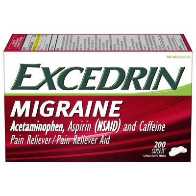 Excedrin&reg; Migraine 200-Count Pain Reliever Caplets