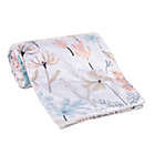 Alternate image 3 for Lambs & Ivy&reg; Baby Blooms Plush Baby Blanket in White
