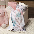 Alternate image 5 for Lambs & Ivy&reg; Baby Blooms Plush Baby Blanket in White