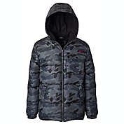 iXtreme Camouflage Puffer Jacket in Grey