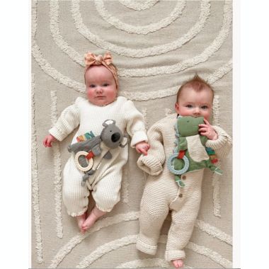 Itzy Ritzy&reg;Bitzy Crinkle&trade; Dino Sensory Toy with Teether in Green/Multi. View a larger version of this product image.