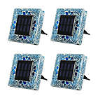 Alternate image 0 for Bell + Howell Mosaic Solar Powered Outdoor Disk Lights in Blue (Set of 4)