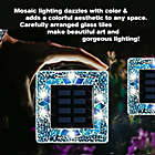 Alternate image 6 for Bell + Howell Mosaic Solar Powered Outdoor Disk Lights in Blue (Set of 4)