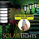 Alternate image 2 for Bell + Howell Solar Pathway Lights with Remote in Black (Set of 4)