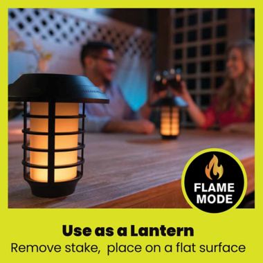 Bell + Howell Solar Pathway Lights with Remote in Black (Set of 4). View a larger version of this product image.