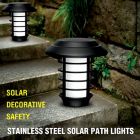 Alternate image 2 for Bell + Howell Stainless Steel Outdoor Solar Pathway Lights in Black (Set of 4)