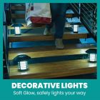 Alternate image 7 for Bell + Howell Stainless Steel Outdoor Solar Pathway Lights in Black (Set of 4)