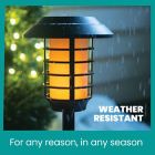 Alternate image 9 for Bell + Howell Stainless Steel Outdoor Solar Pathway Lights in Black (Set of 4)