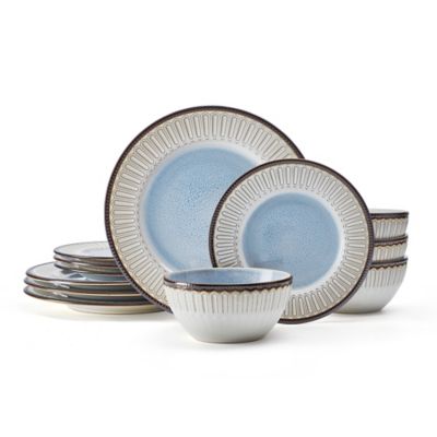 Pfaltzgraff Clara 12-Piece Dinnerware Set In Blue