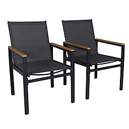 Korra Sling Outdoor Dining Chairs (Set of 2)