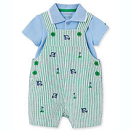 Little Me® 2-Piece Golf Polo and Shortall in Green