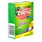 Alternate image 2 for Zyrtec&reg; Allergy 24-Count Children's 10 mg Dye-Free Chewables