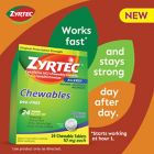 Alternate image 9 for Zyrtec&reg; Allergy 24-Count 10 mg Dye-Free Chewables