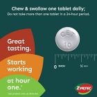 Alternate image 10 for Zyrtec&reg; Allergy 24-Count 10 mg Dye-Free Chewables