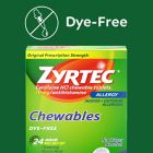 Alternate image 6 for Zyrtec&reg; Allergy 24-Count 10 mg Dye-Free Chewables