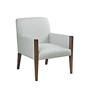 Marth Stewart Remo Upholstered Accent Chair in Ivory
