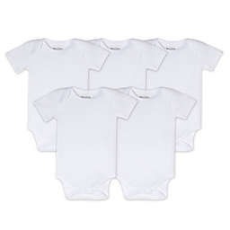 Burt's Bees Baby® 5-Pack Organic Cotton Short Sleeve Bodysuit in Cloud