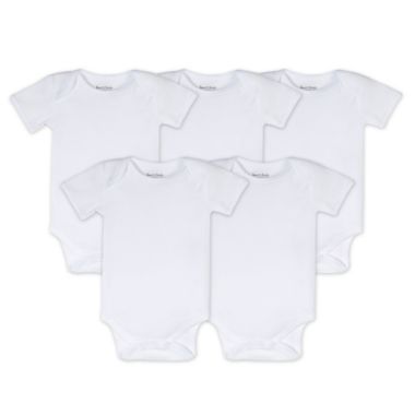 Altijd Menstruatie type Burt's Bees Baby® Preemie 5-Pack Organic Cotton Short Sleeve Bodysuit in  Cloud | Bed Bath & Beyond