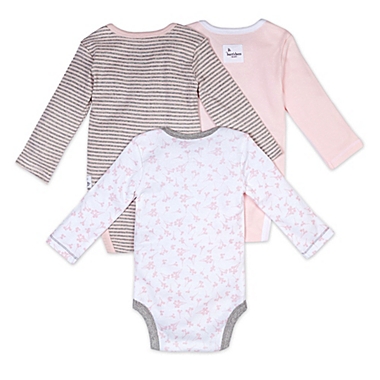 Burt&#39;s Bees Baby&reg; Size 12M 3-Pack Dusty Dandelions Organic Cotton Long Sleeve Bodysuits. View a larger version of this product image.