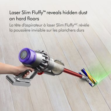 Dyson Outsize+ Cordless Stick Vacuum Cleaner in Nickel/Red. View a larger version of this product image.